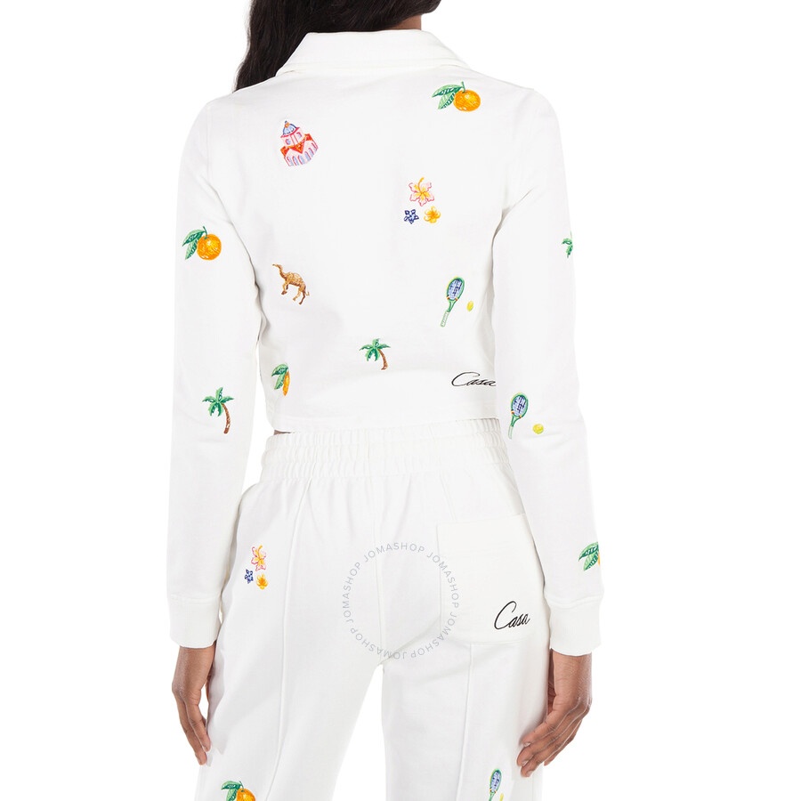 Casablanca Elements En Crayon Cropped Jacket - 4