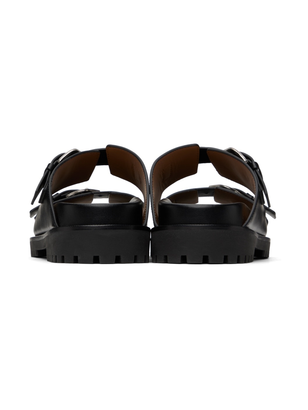 Black Bulk Arrow Sandals - 2