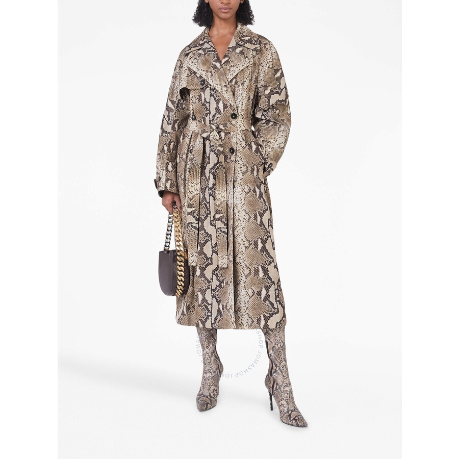 Stella Mccartney Python Print Trench Coat - 2