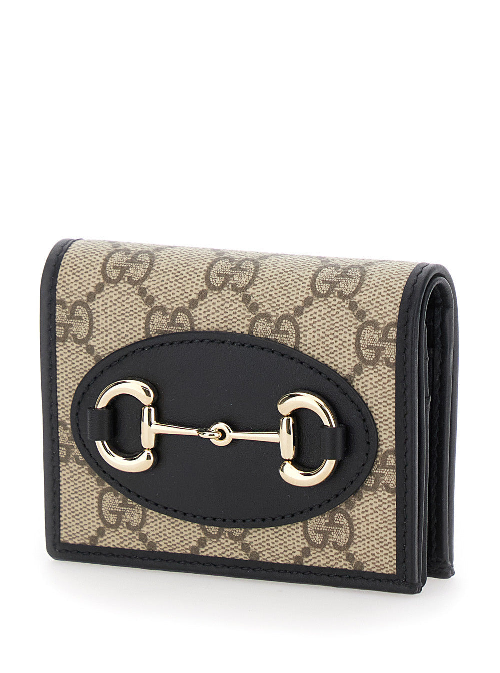 Gucci Women Brown Wallet With Metal Buckle On The Front And All-Over Gg Motif In Fabric Woman - 2
