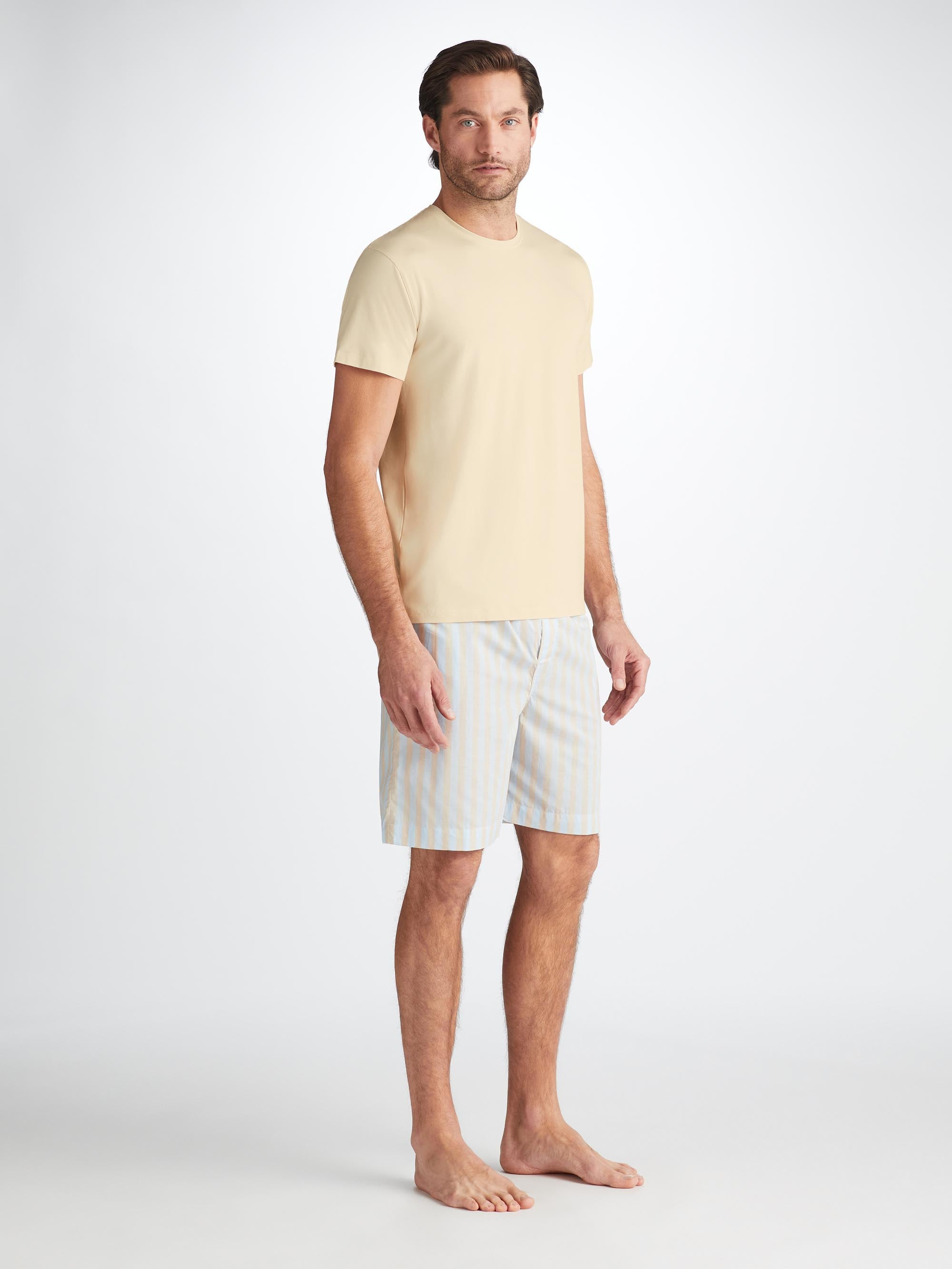 Men's T-Shirt Basel Micro Modal Stretch Ecru - 3