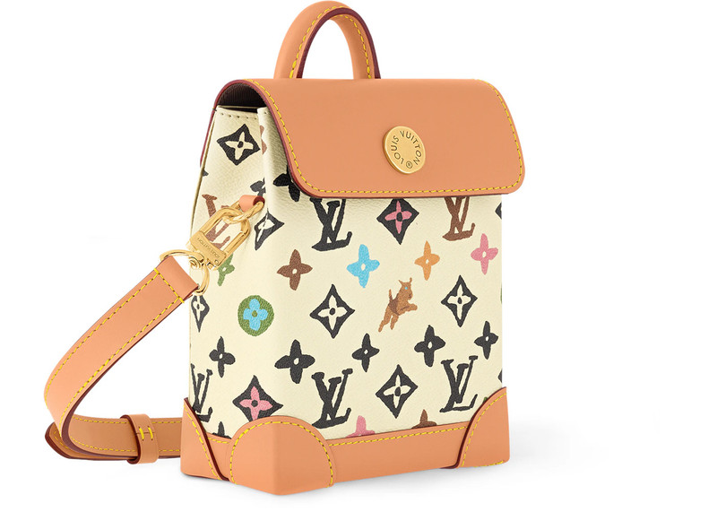 Louis Vuitton Louis Vuitton by Tyler, the Creator Nano Steamer Vanilla Craggy Monogram outlook