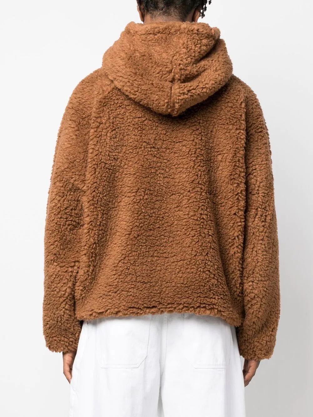 pullover faux-fur hoodie - 5