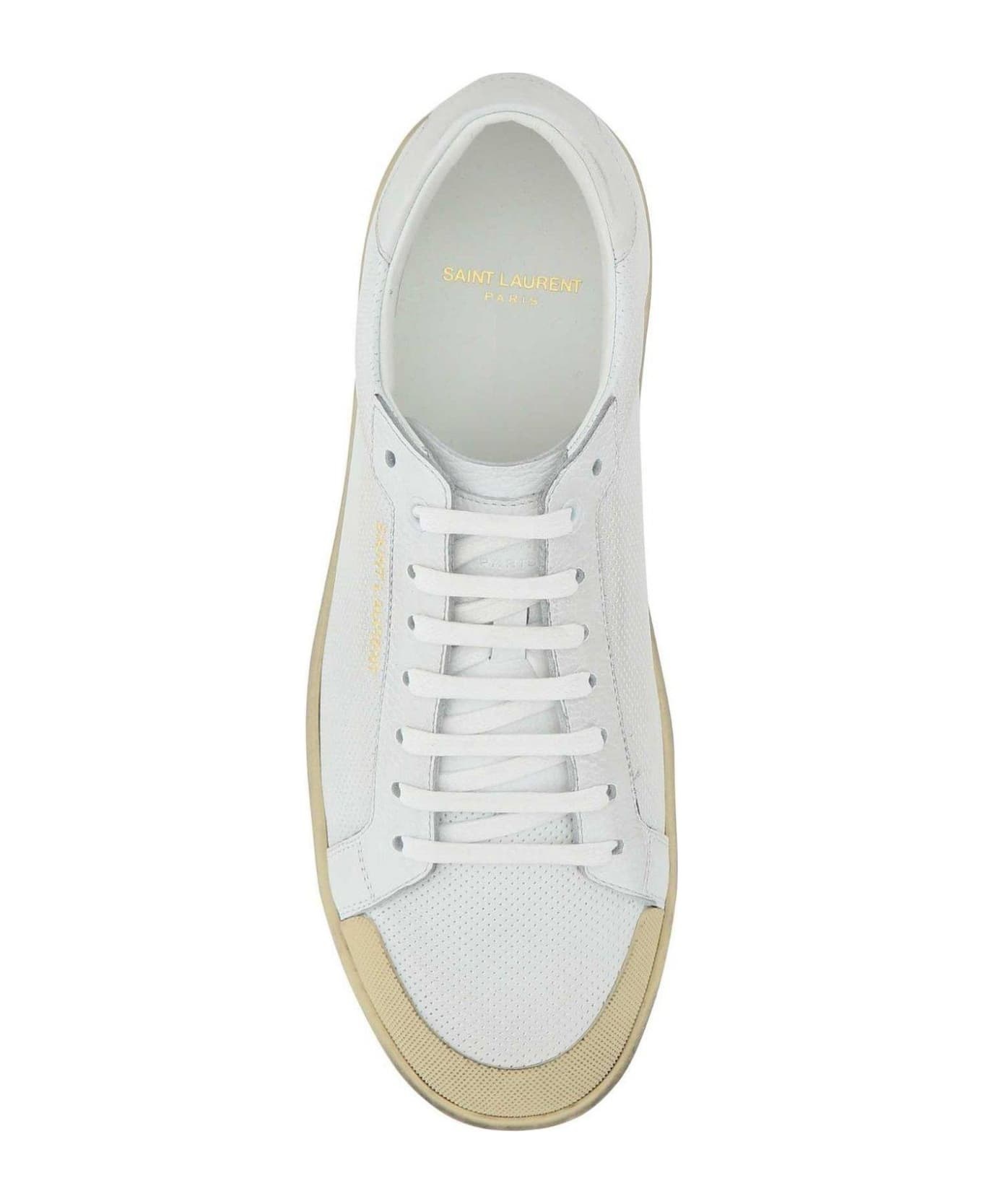 Round Toe Lace-up Sneakers - 3