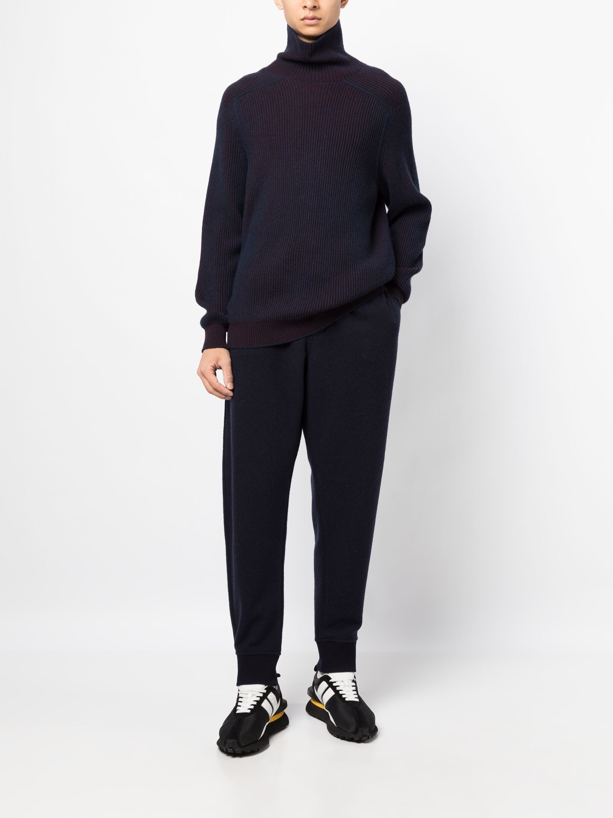 HIGH-WAIST TAPERED-LEG TROUSERS - 2
