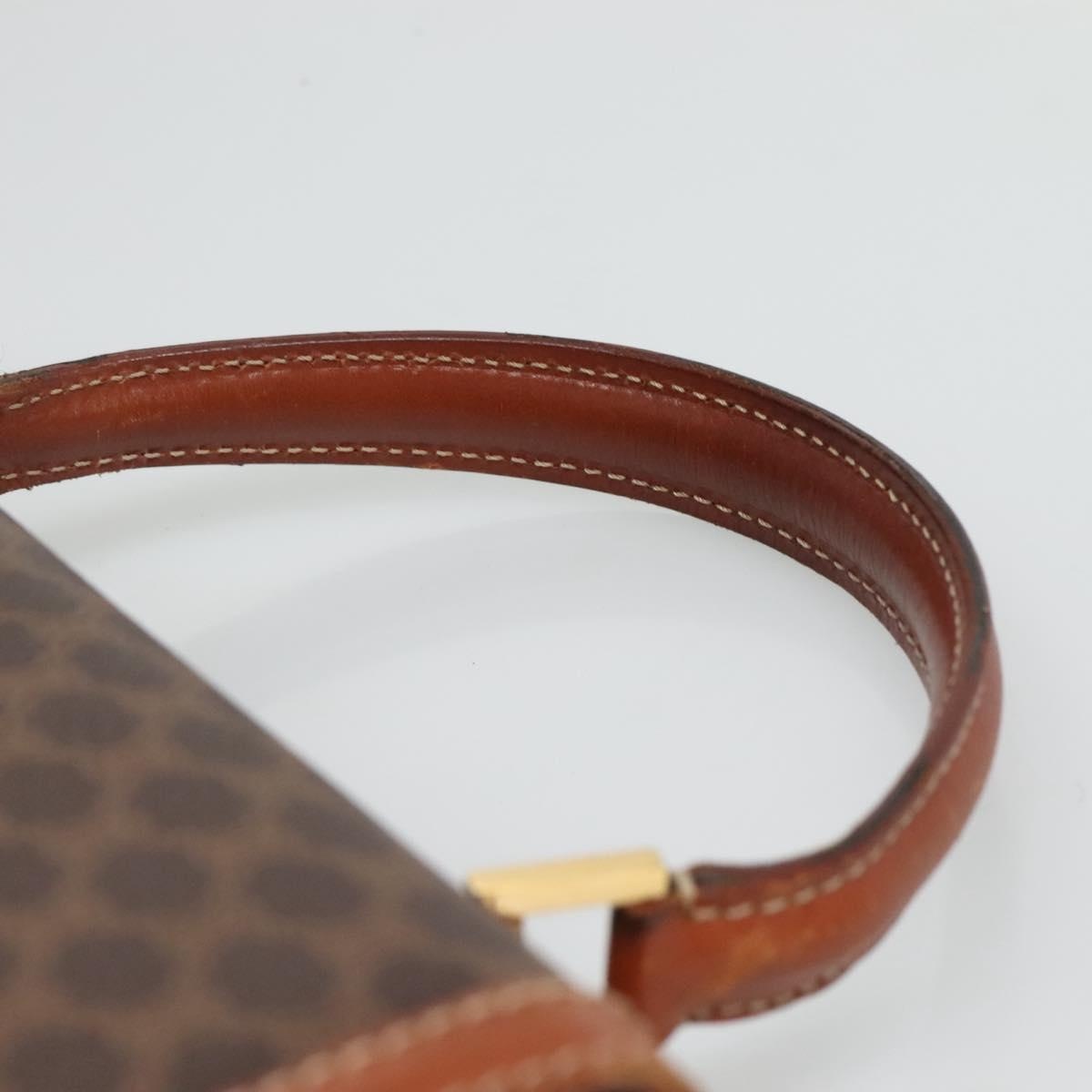 CELINE Macadam Canvas Hand Bag Pvc Leather Brown - 14