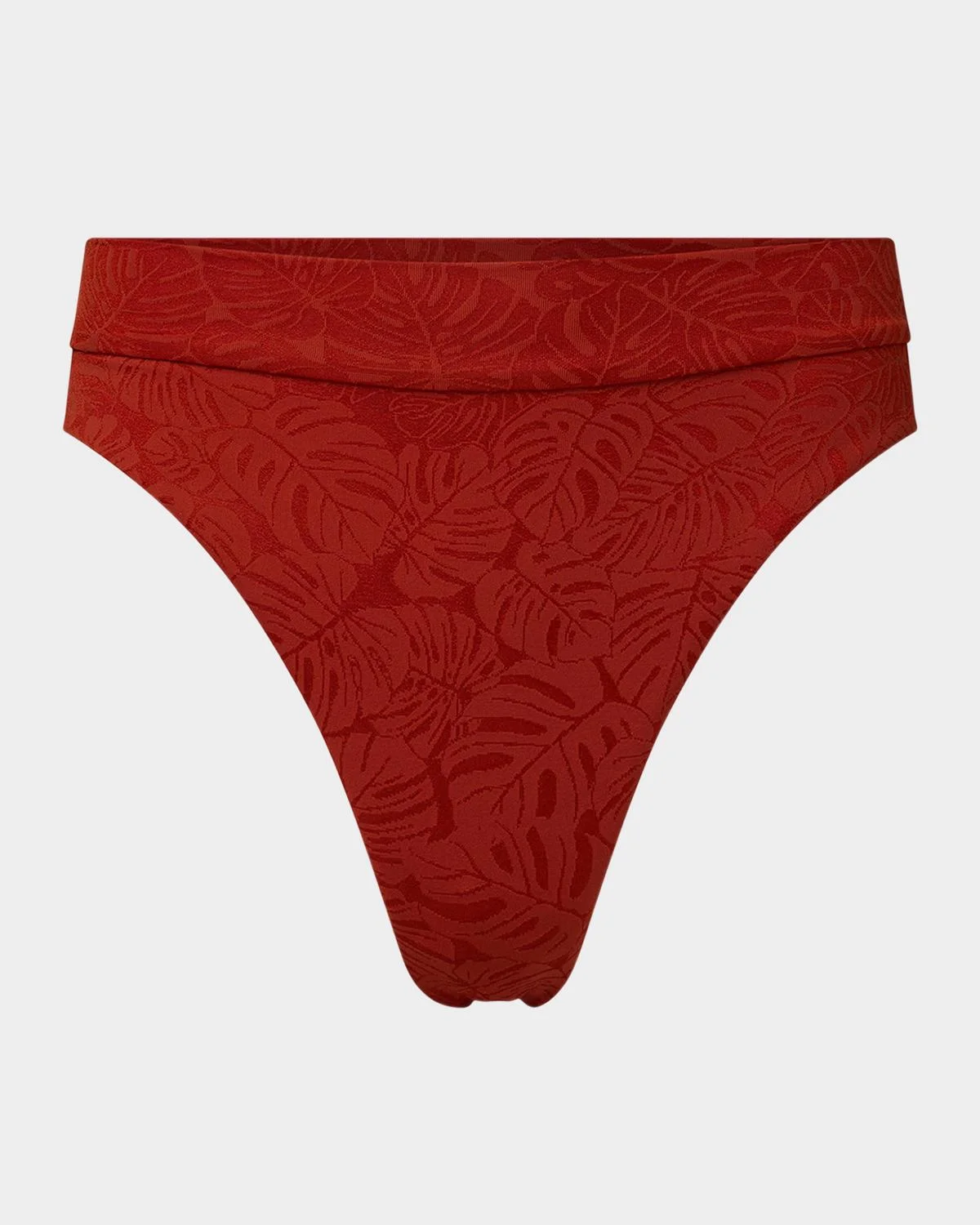 Palm Jacquard Poppy Ivy Bikini Bottoms - 1