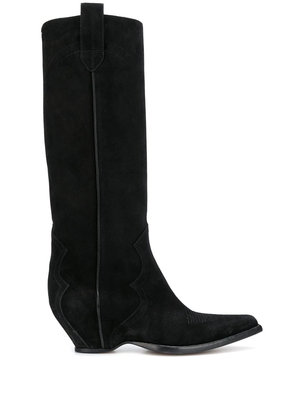 Western suede boots - 1