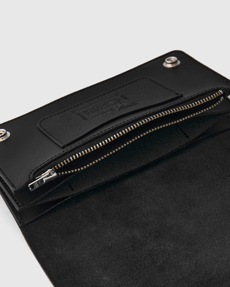 Studio D'Artisan Bridle Leather Long Wallet in Black outlook