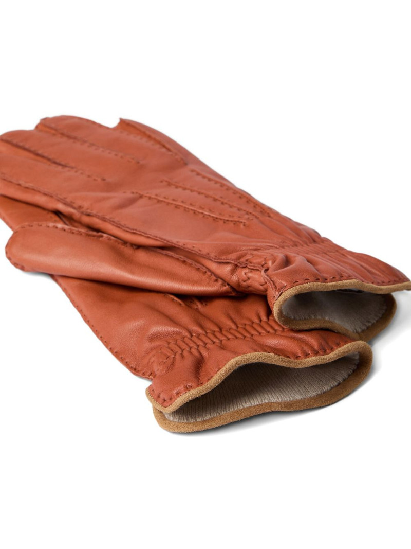 Brunello Cucinelli nappa leather gloves outlook
