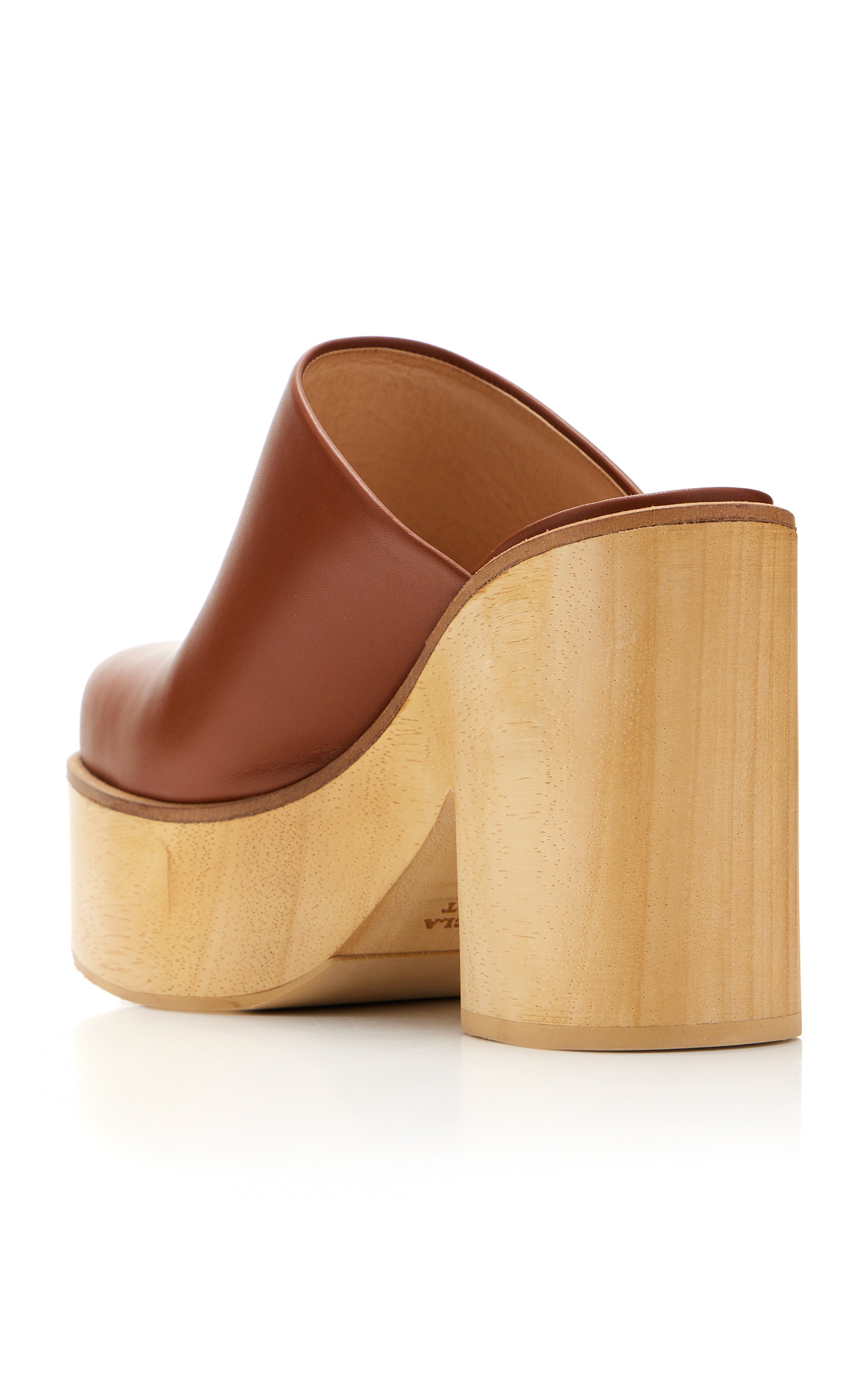 Blake Platform Mule in Cognac Leather - 3