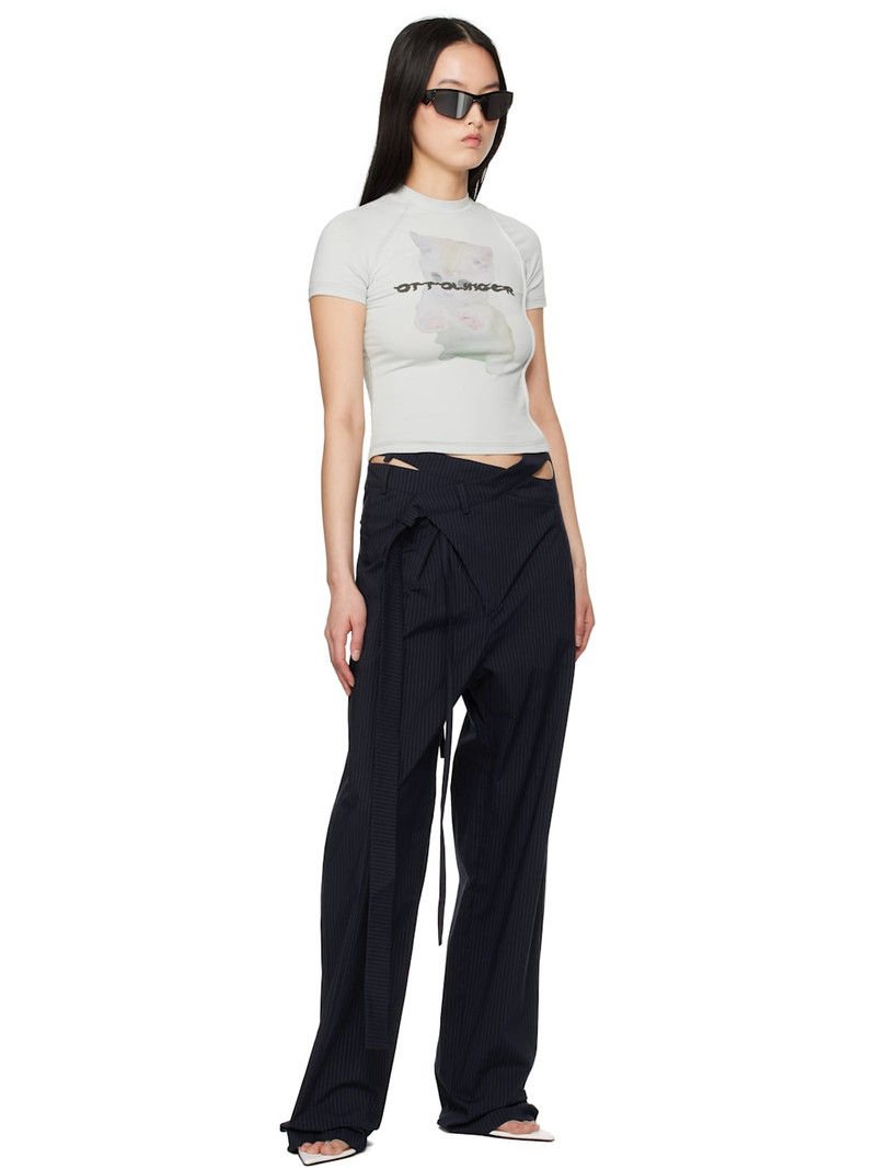 OTTOLINGER Gray Deconstructed T-shirt outlook