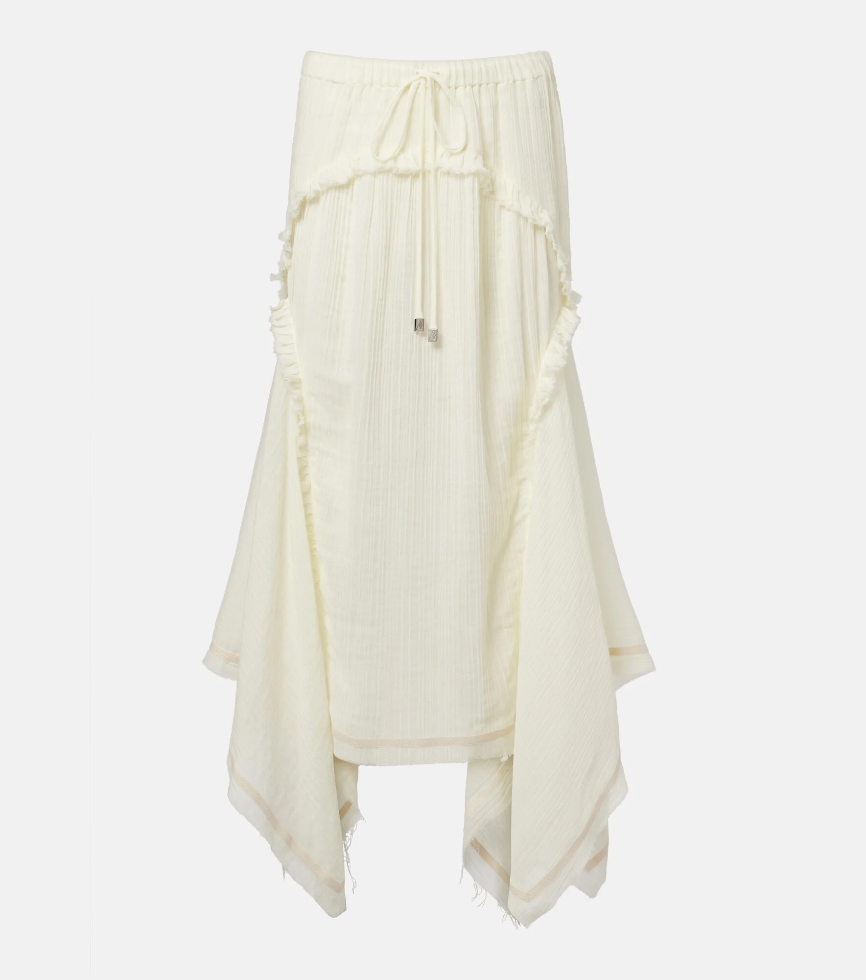 Ruffled cotton maxi skirt - 1