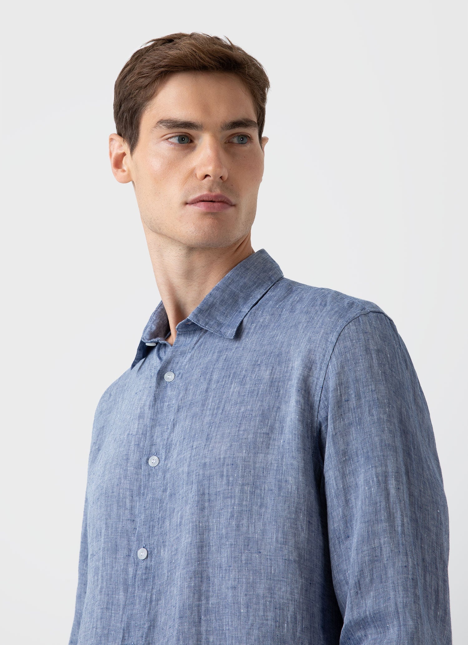 Linen Long Sleeve Shirt - 5