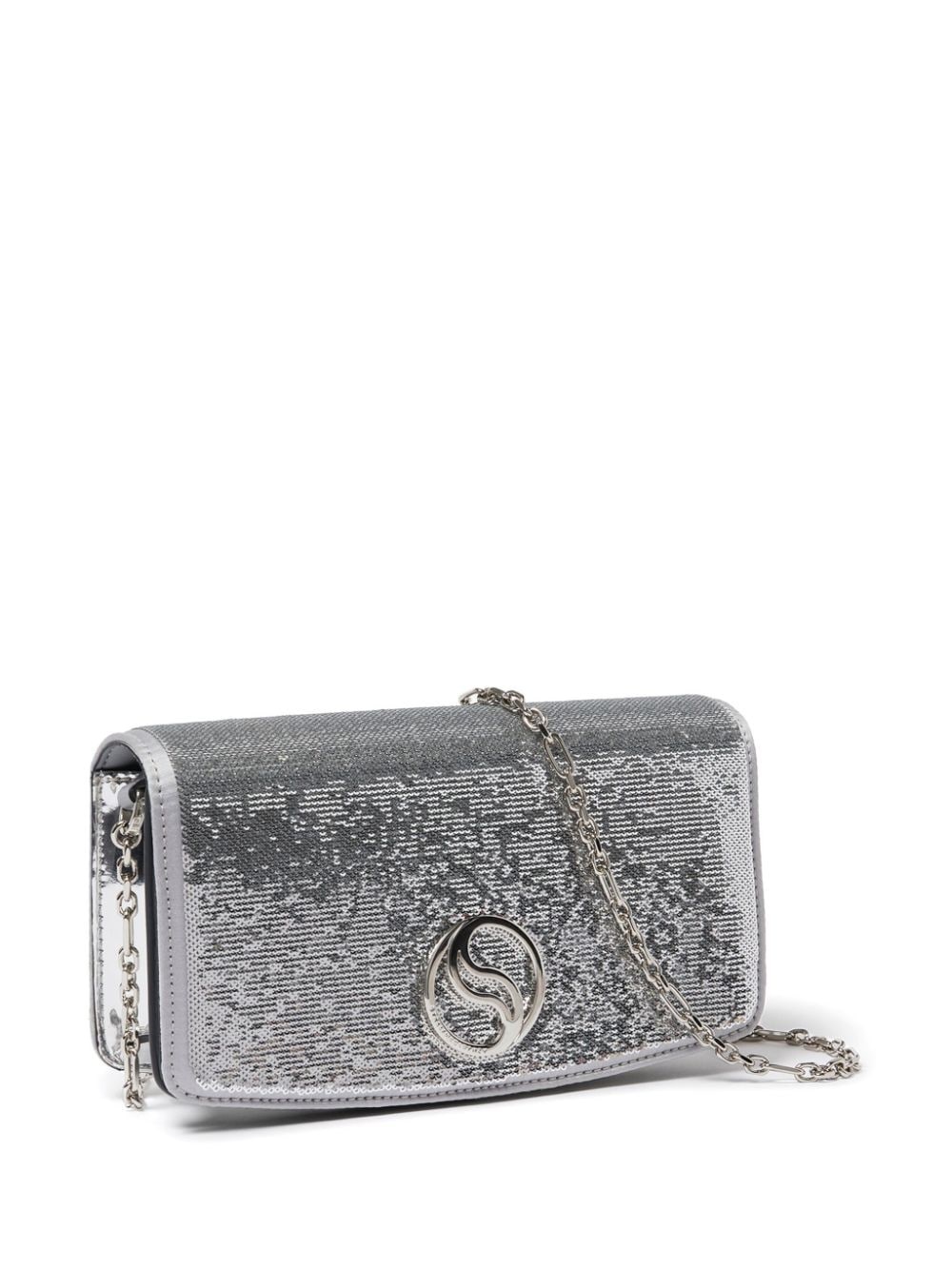 S-Wave sequinned satin crossbody bag - 3