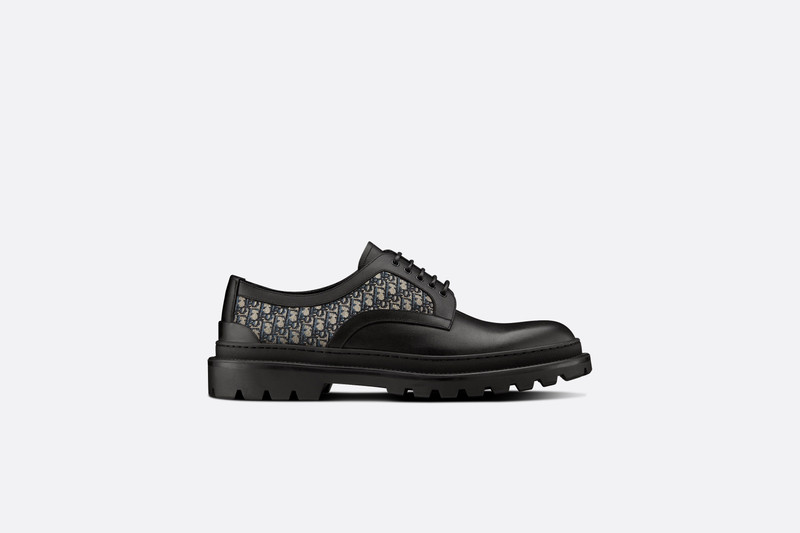 DIOR DERBY M-EXPLBOAT SHOES　42 Dior Explorer III Derby Shoe Black Smooth Calfskin and Black Dior