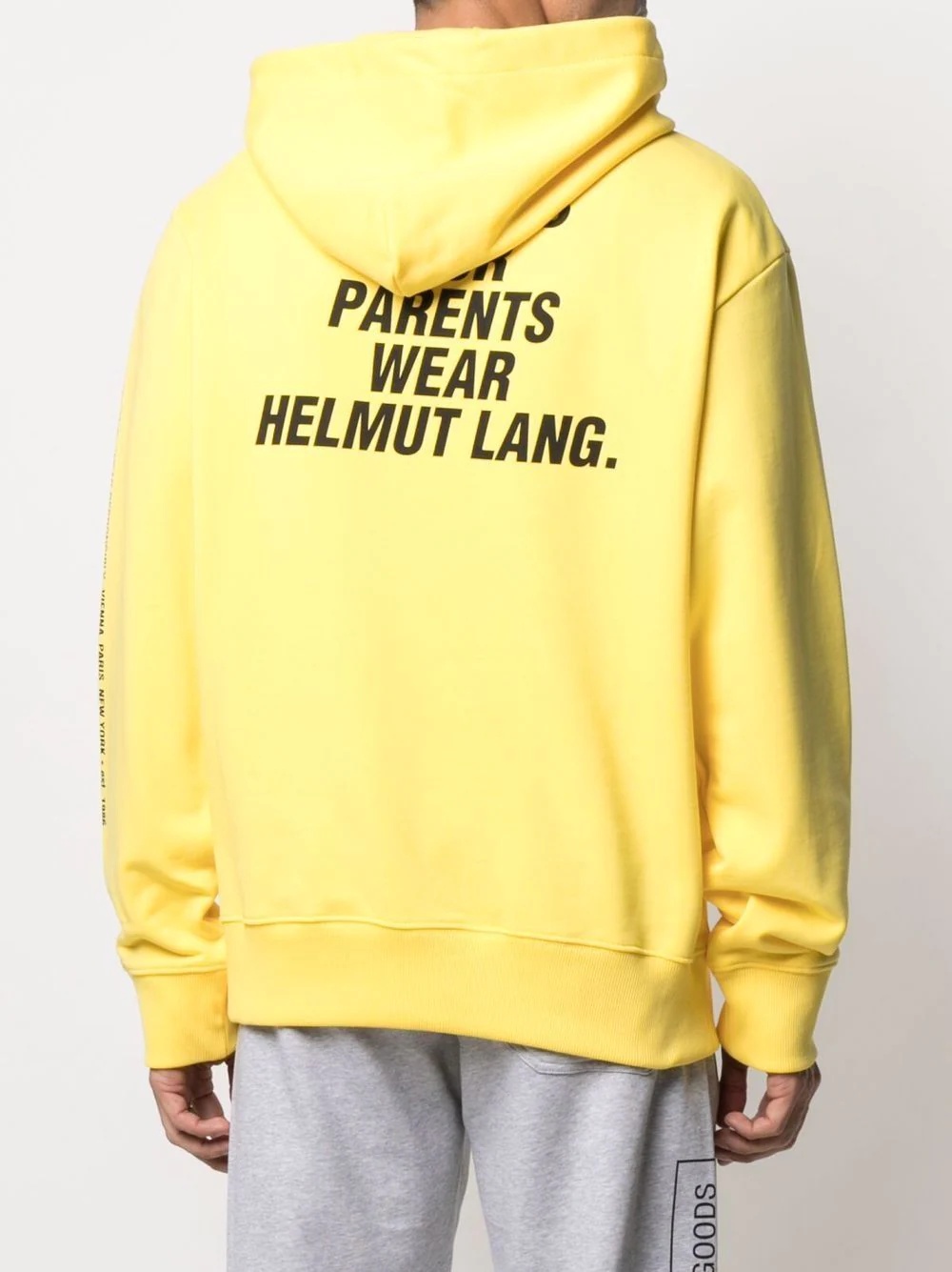 slogan-print cotton hoodie - 5