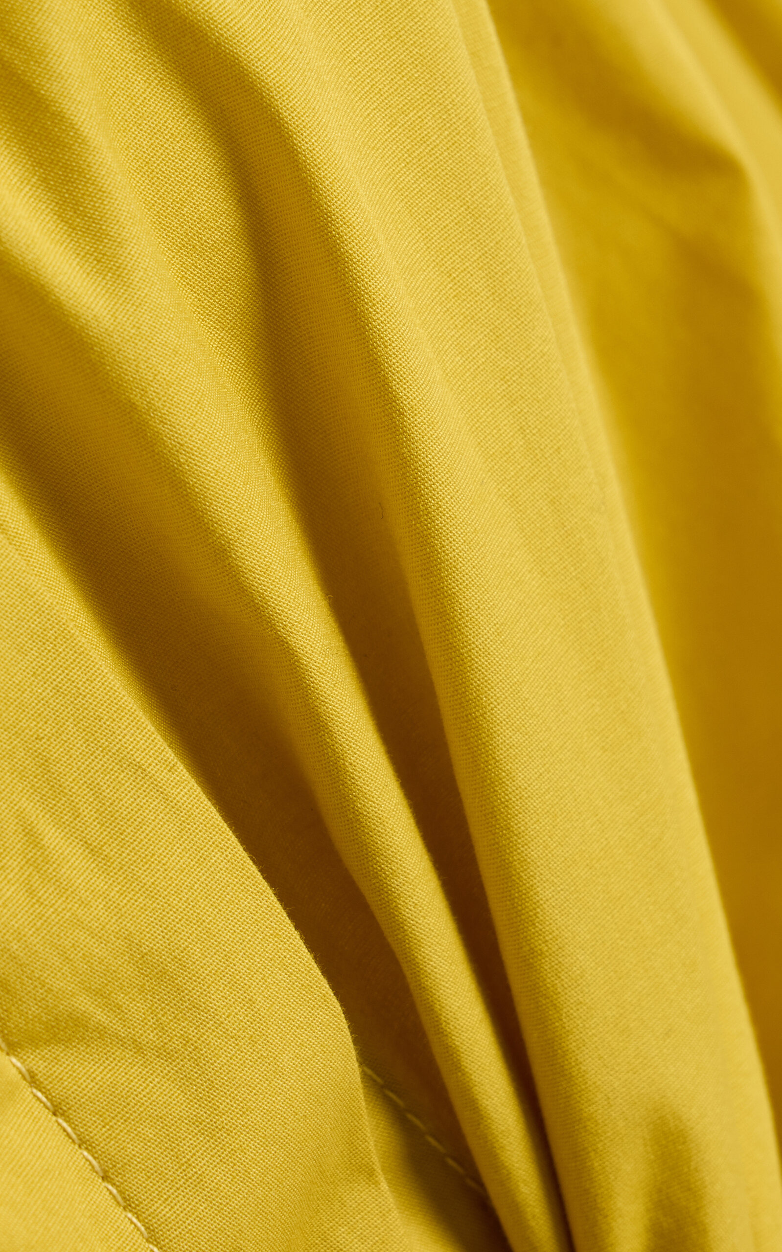 Lisa Cropped Cotton Tie-Front Shirt yellow - 5