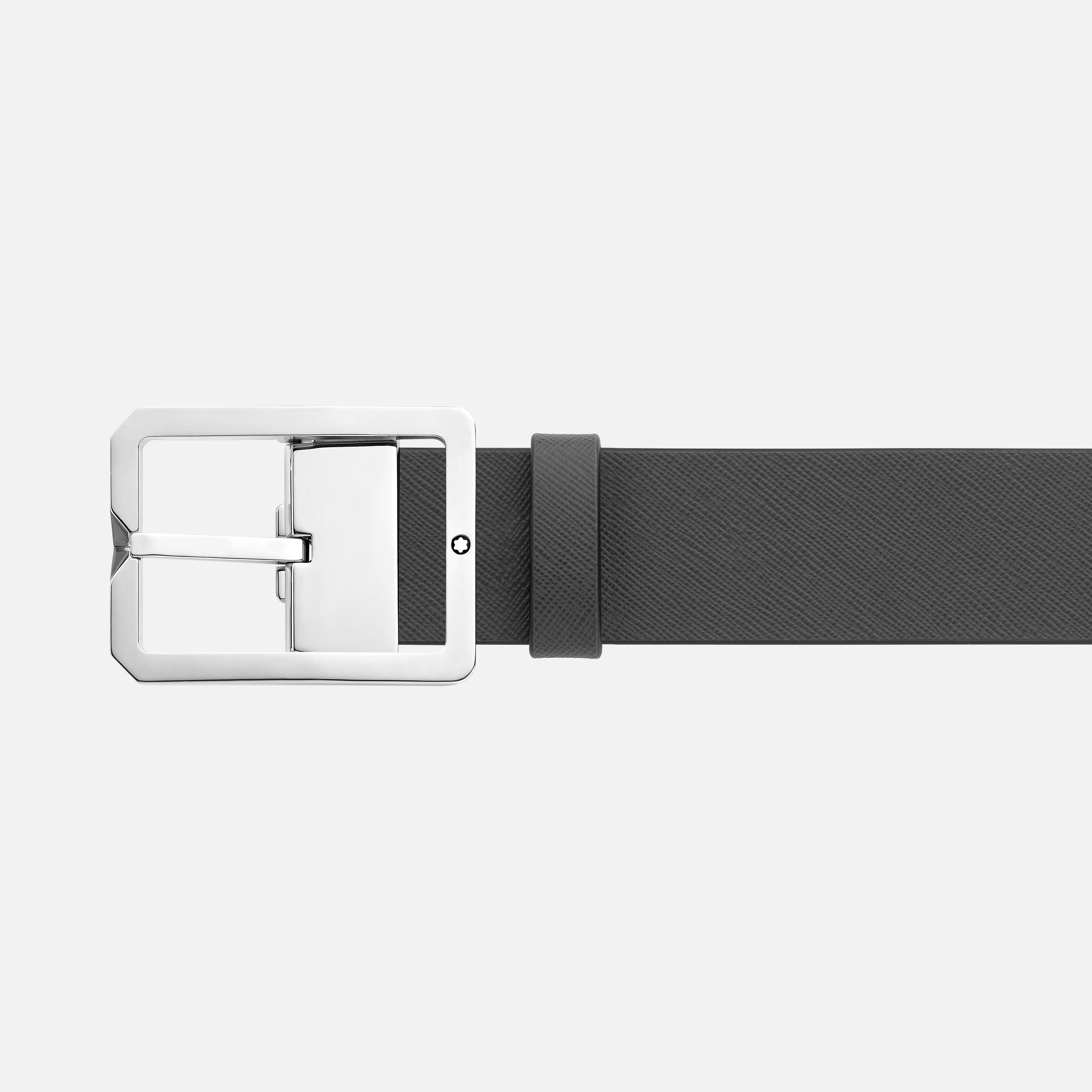 Brown/Gray 35 mm reversible leather belt - 3