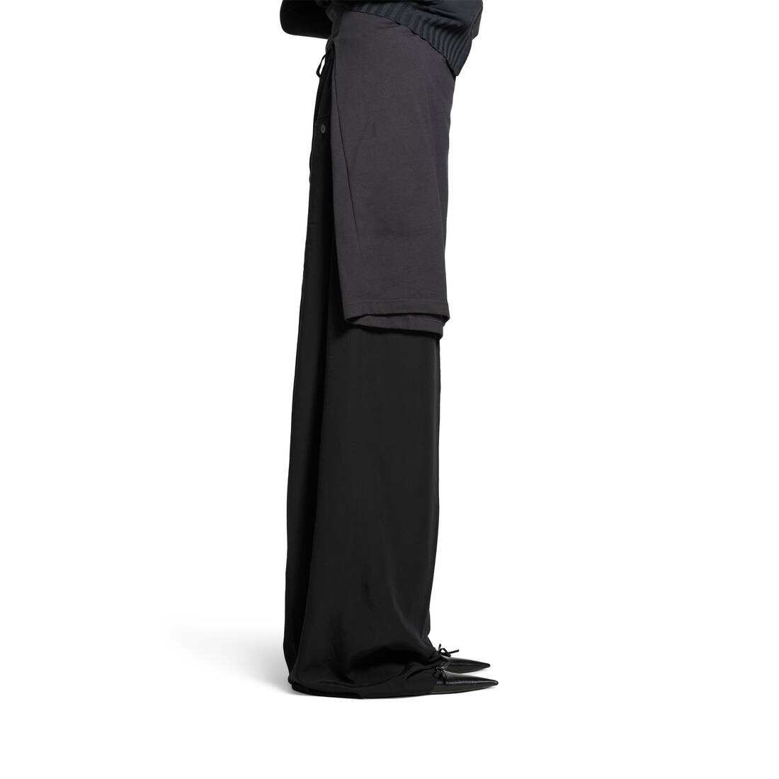 Women's Knife Bow 40mm Mule in Black - 9