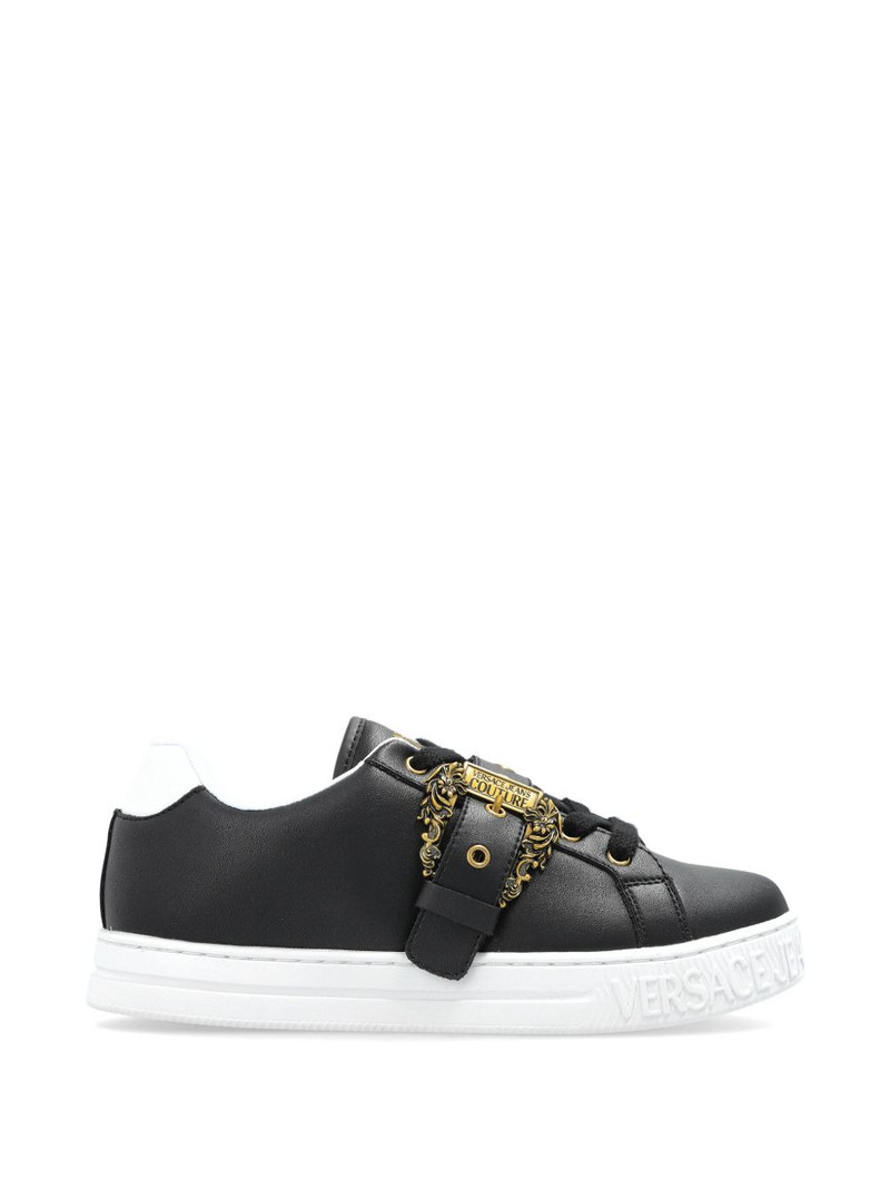 buckle leather sneakers 1