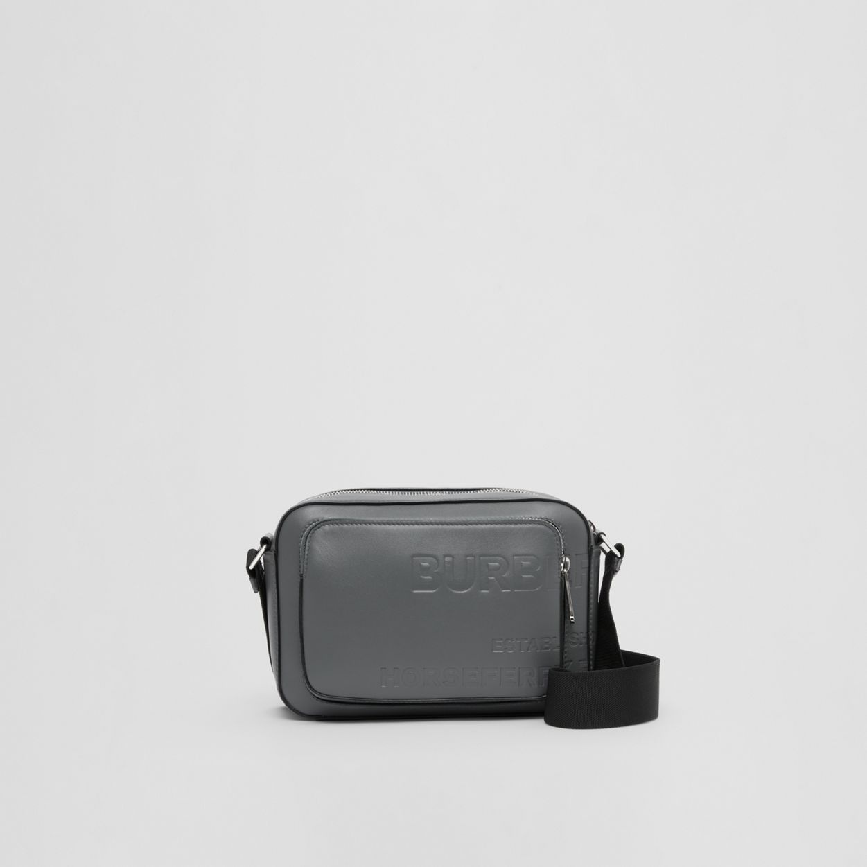 Horseferry Embossed Leather Crossbody Bag - 1