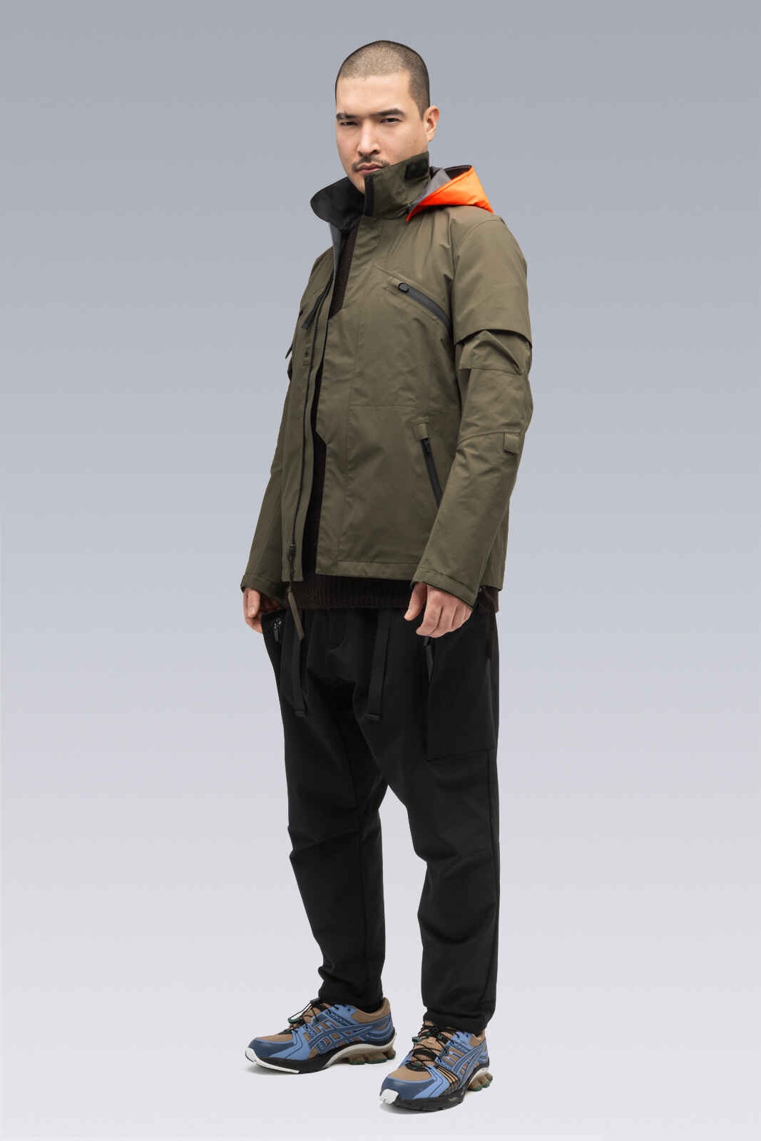 J1B-GT 3L Gore-Tex Pro Interops Jacket Dust / RAF Green (2 hoods: Dust & Black) - 59