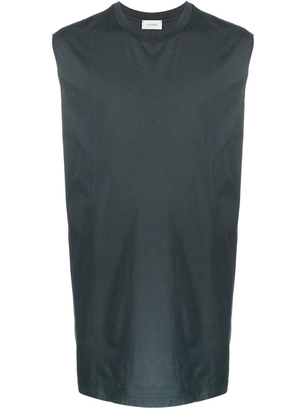 longline cotton tank top - 1