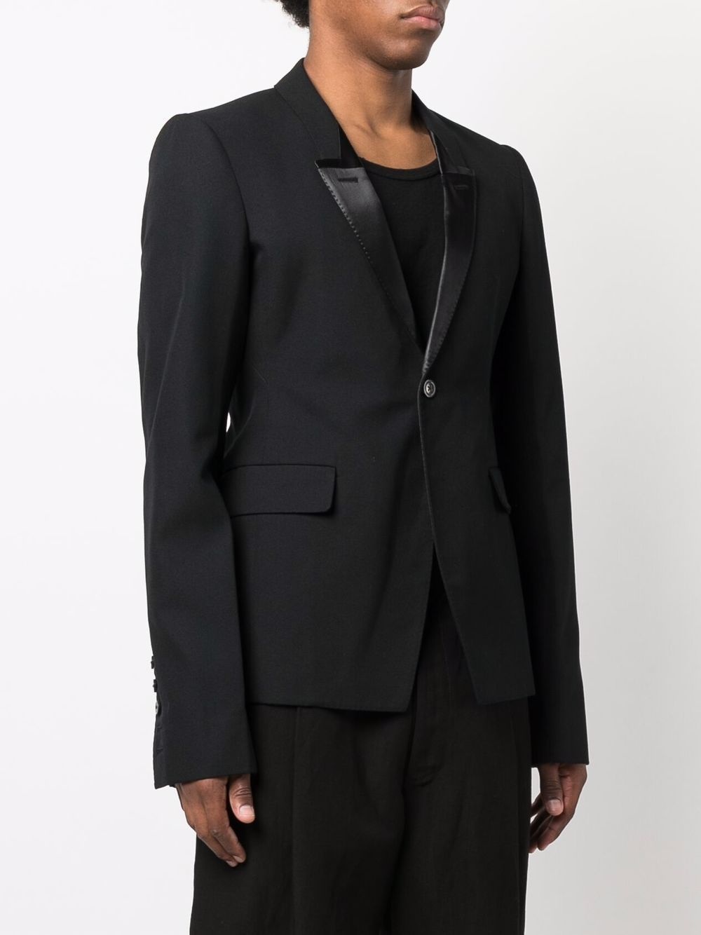 peak-lapels single-breasted blazer - 3