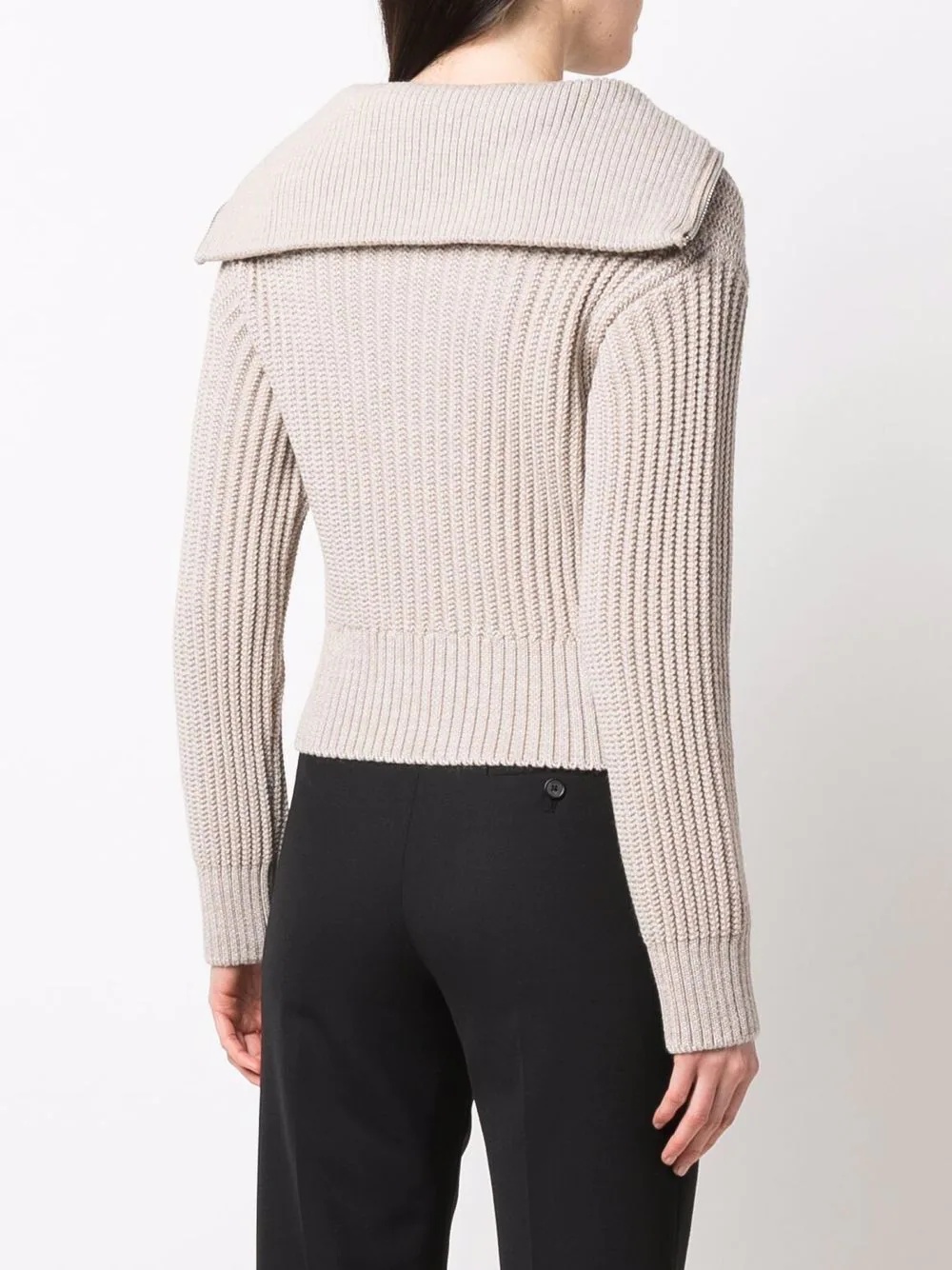 knitted virgin wool jumper - 4