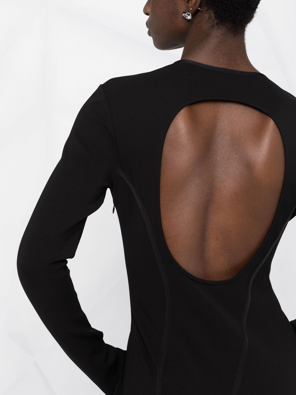 keyhole detail midi dress - 3