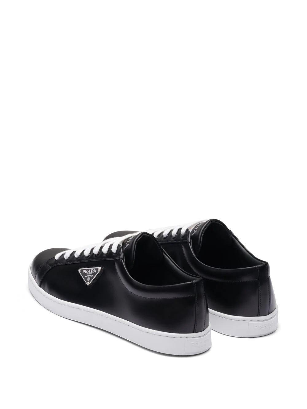 logo-plaque low-top sneakers - 3