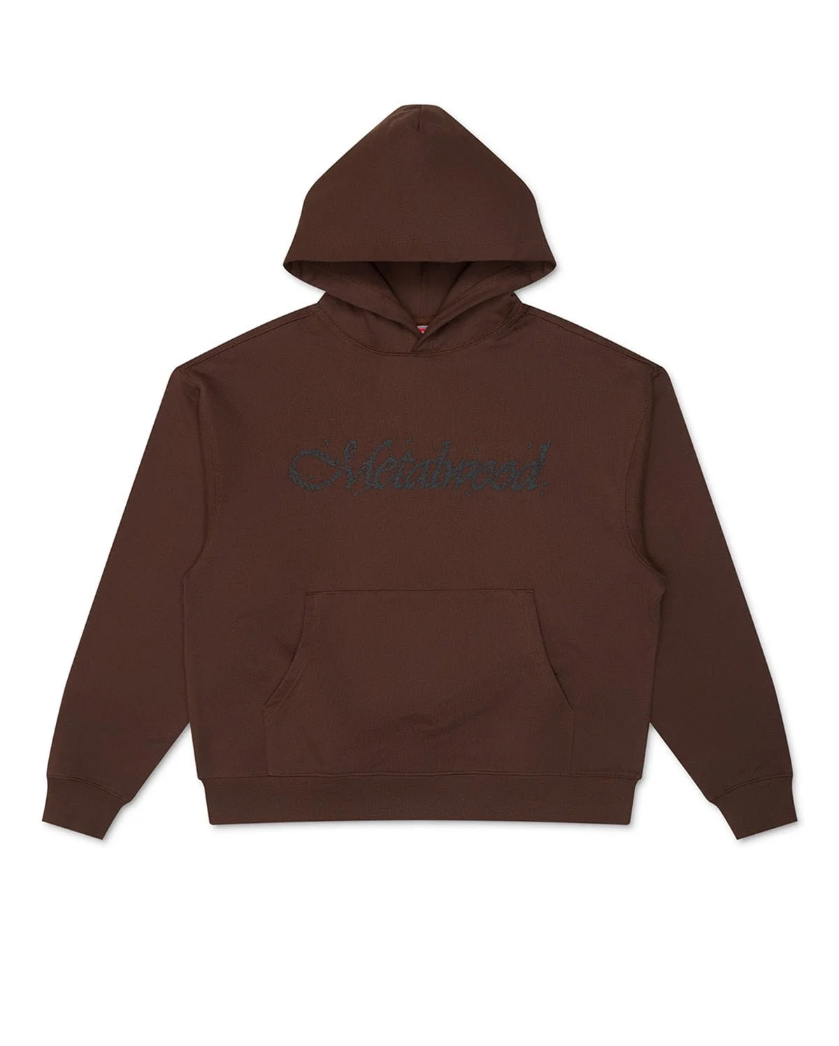 Flies Hooded Sweatshirt Dark Chocolate - 1