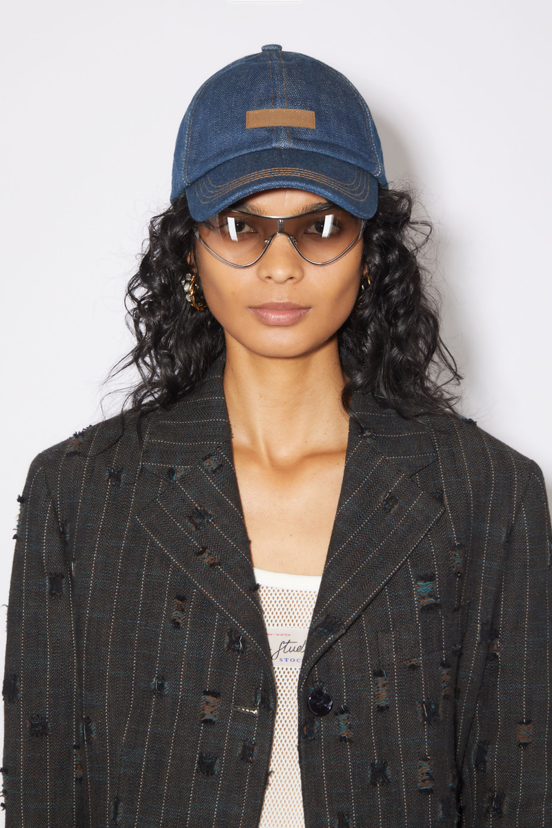 Acne Studios Denim baseball cap - Indigo blue outlook