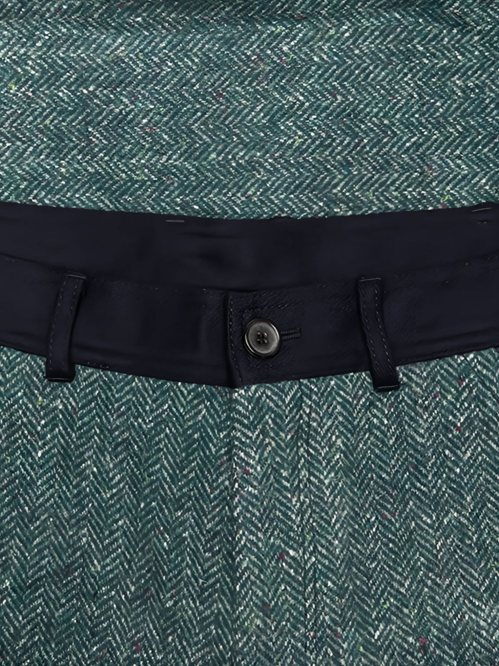 herringbone-panel trousers - 4