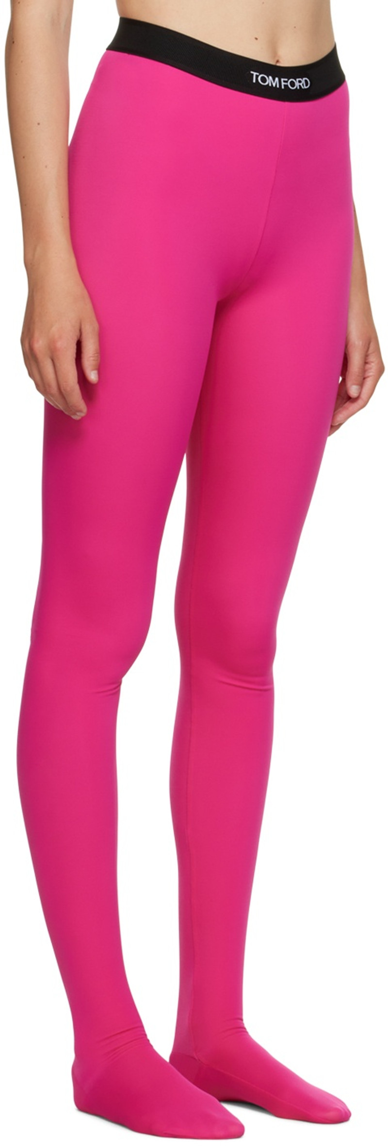 TOM FORD Pink Jacquard Leggings outlook