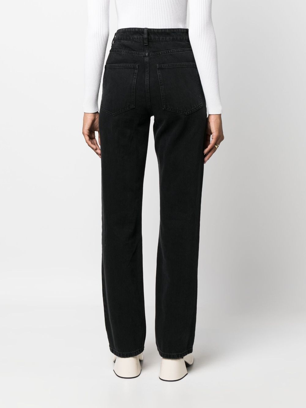 straight-leg organic-cotton jeans - 4