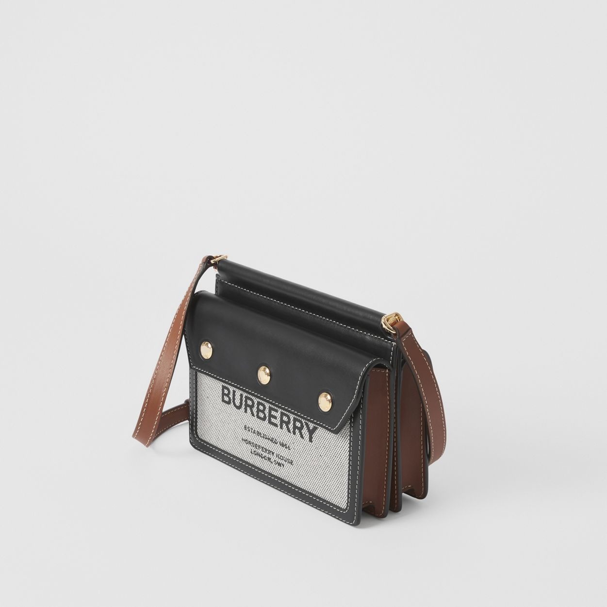 Mini Horseferry Print Title Bag with Pocket Detail 4