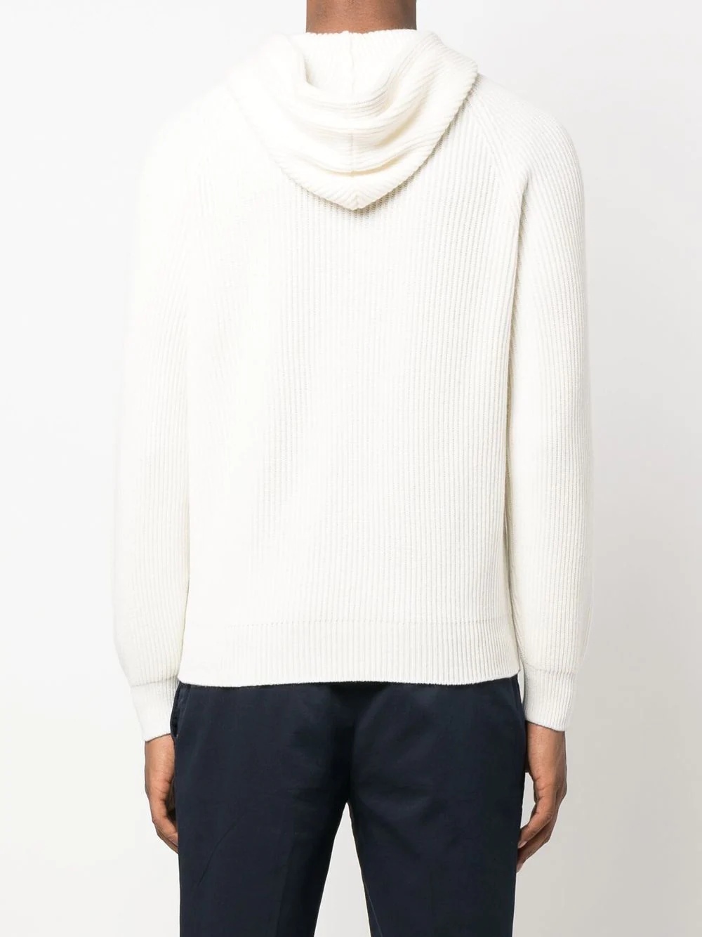 cashmere knitted hoodie - 4