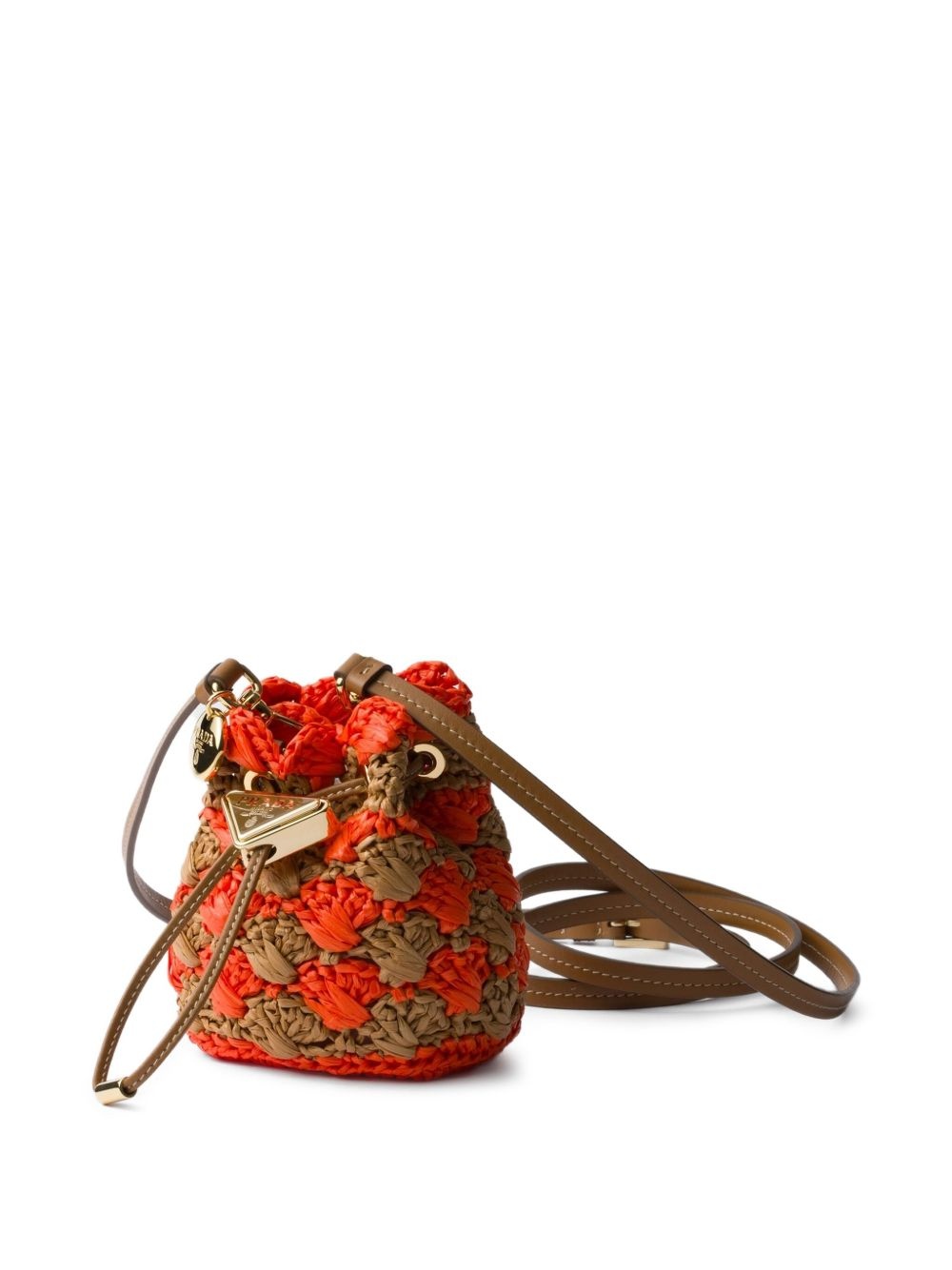 mini crochet-knit bucket bag - 3