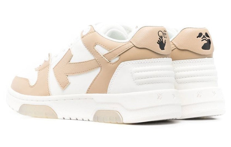 (WMNS) Off-White Out Of Office Low-Top Sneaker 'Tan White' OWIA259S22LEA0010117 - 4