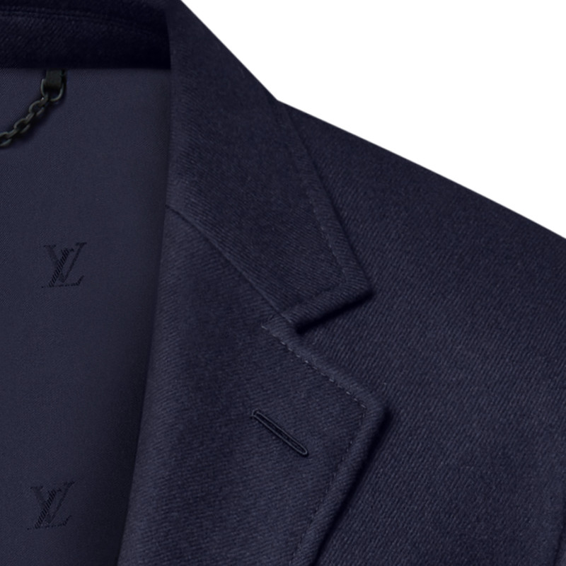 Wool-Silk Blend Flannel Blazer 2