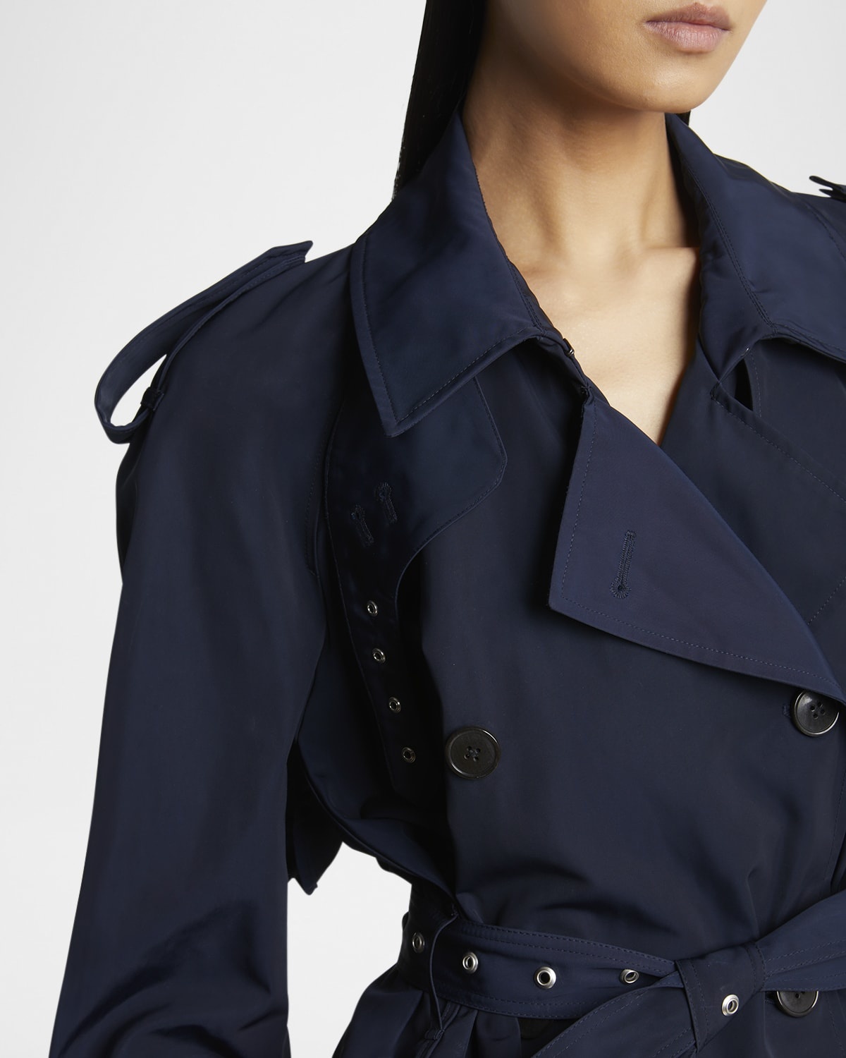 Risto Belted Short Trench Coat - 5