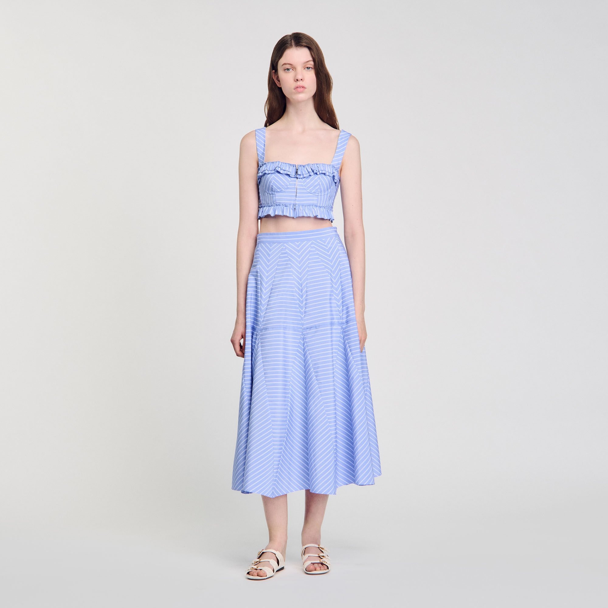 MAXI STRIPED SKIRT - 2