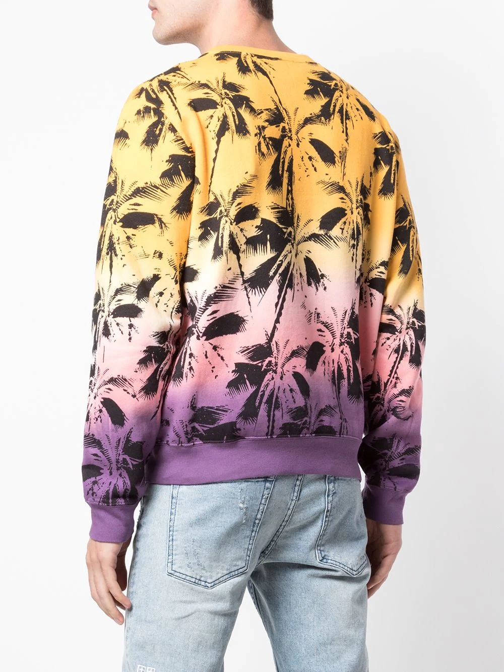 palm trees print sweatshirt - 4