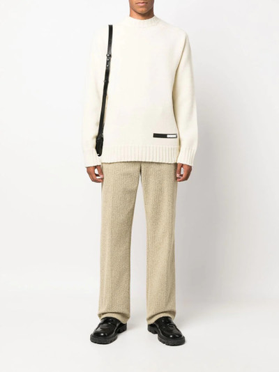 OAMC logo-patch crew-neck jumper outlook