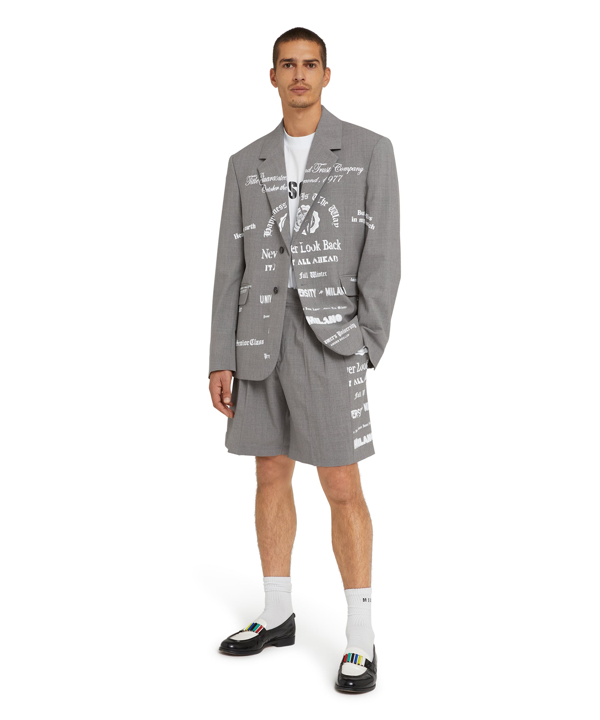 Wool "Dreamers University" Bermuda Shorts - 5