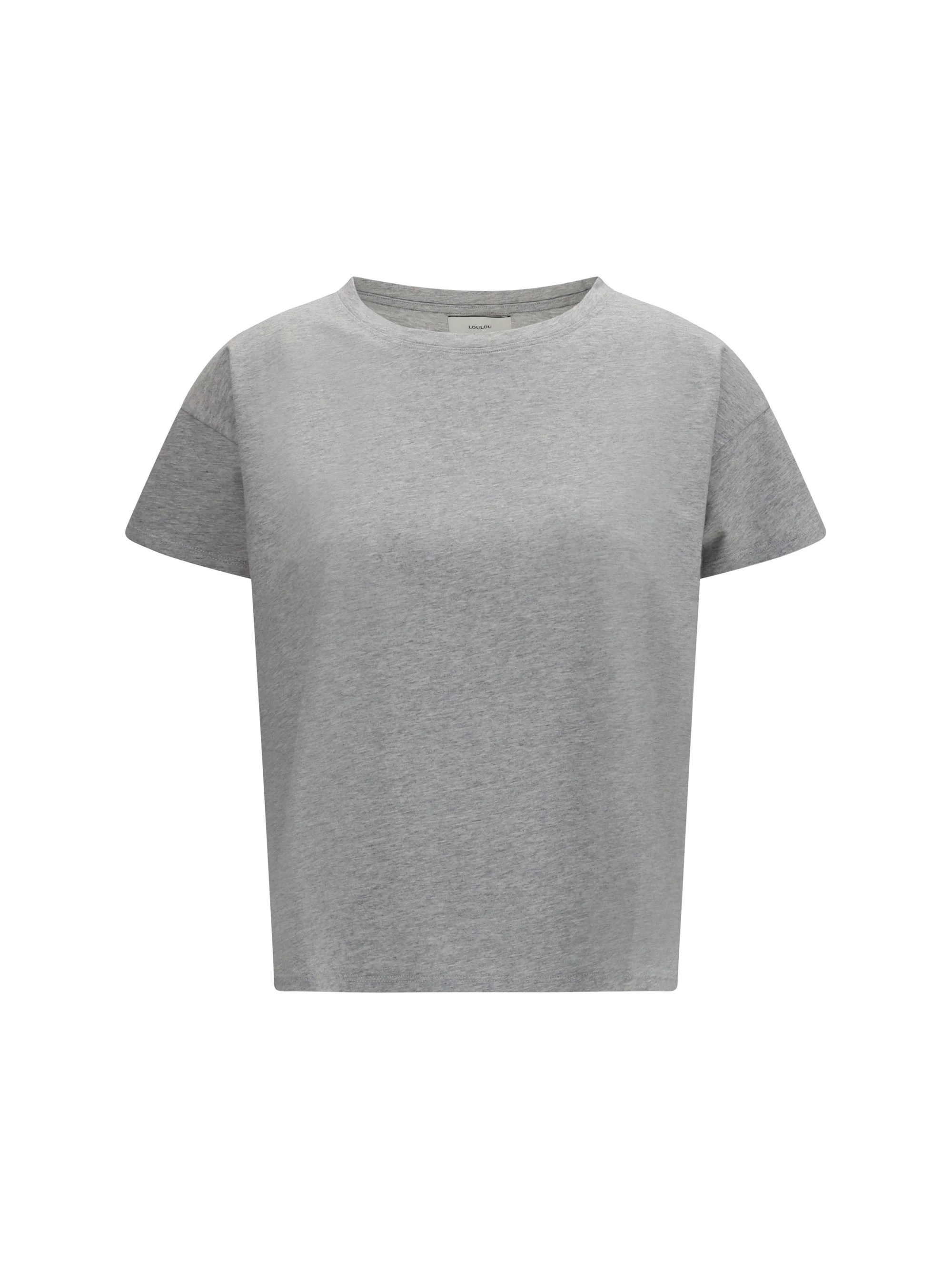 Loulou De Saison Basiluzzo Boxy Fit T-shirt Grey Melange - 1