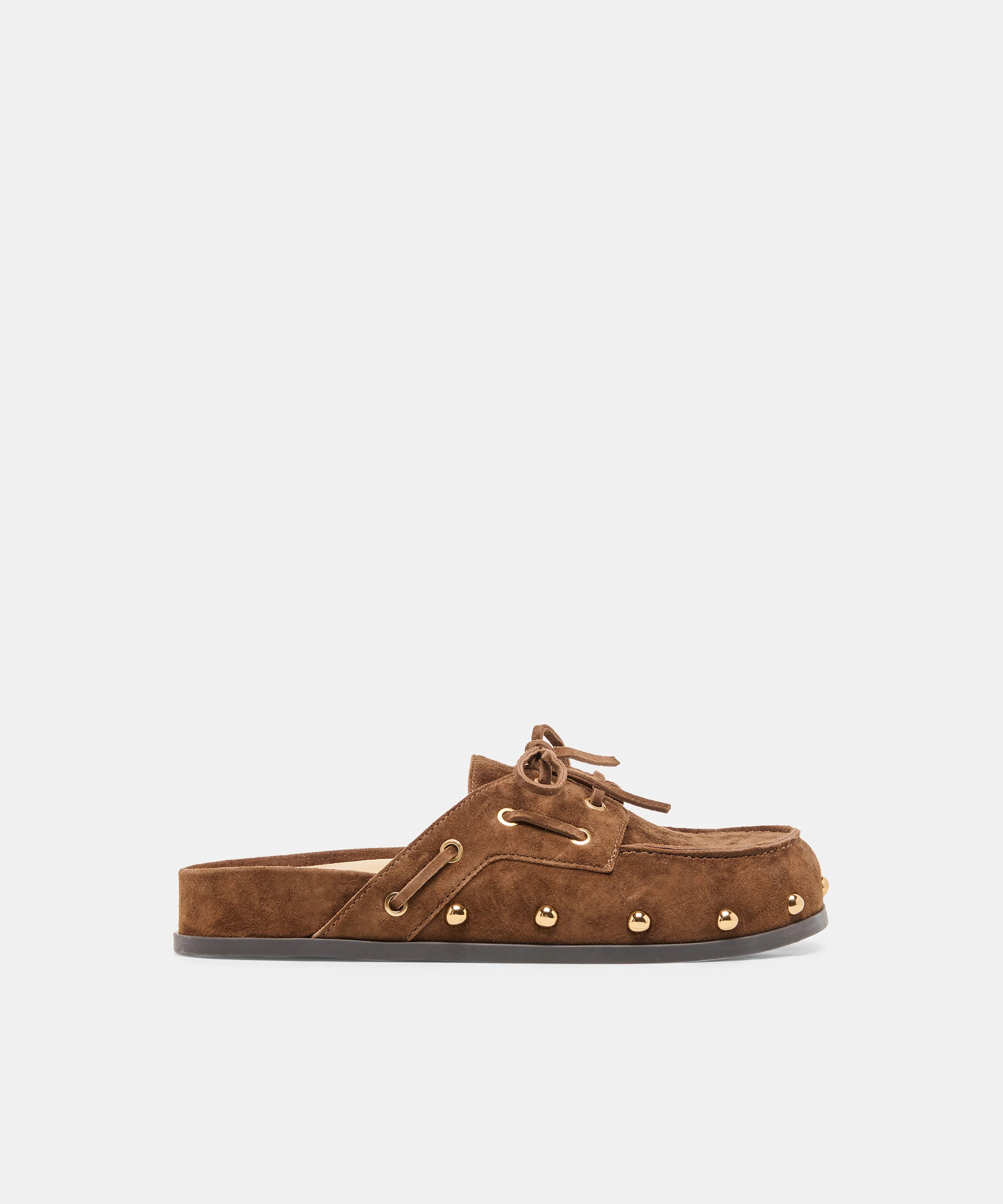JESSI FLATS COCOA SUEDE - 1