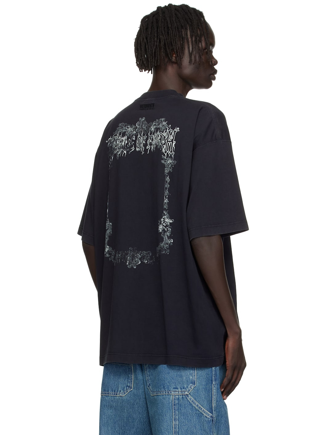 Black Cradle of Filth Butterfly Oversized T-shirt - 3